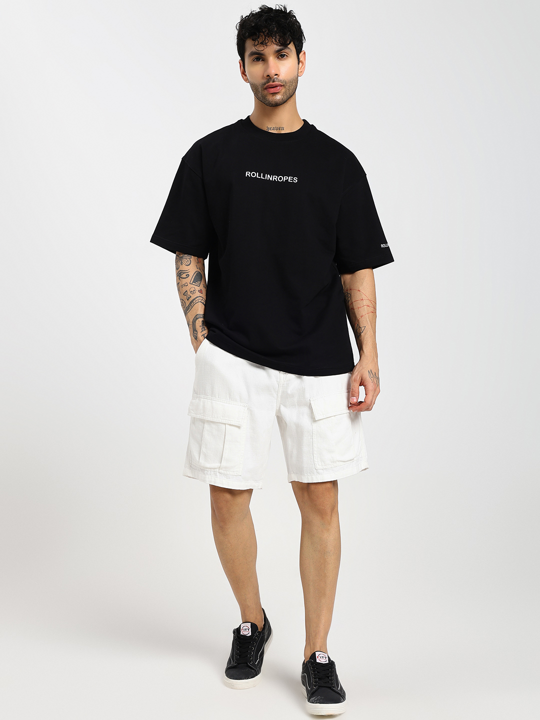 Legendary Black Oversized Tshirt Classic Black T-shirt - Image 7