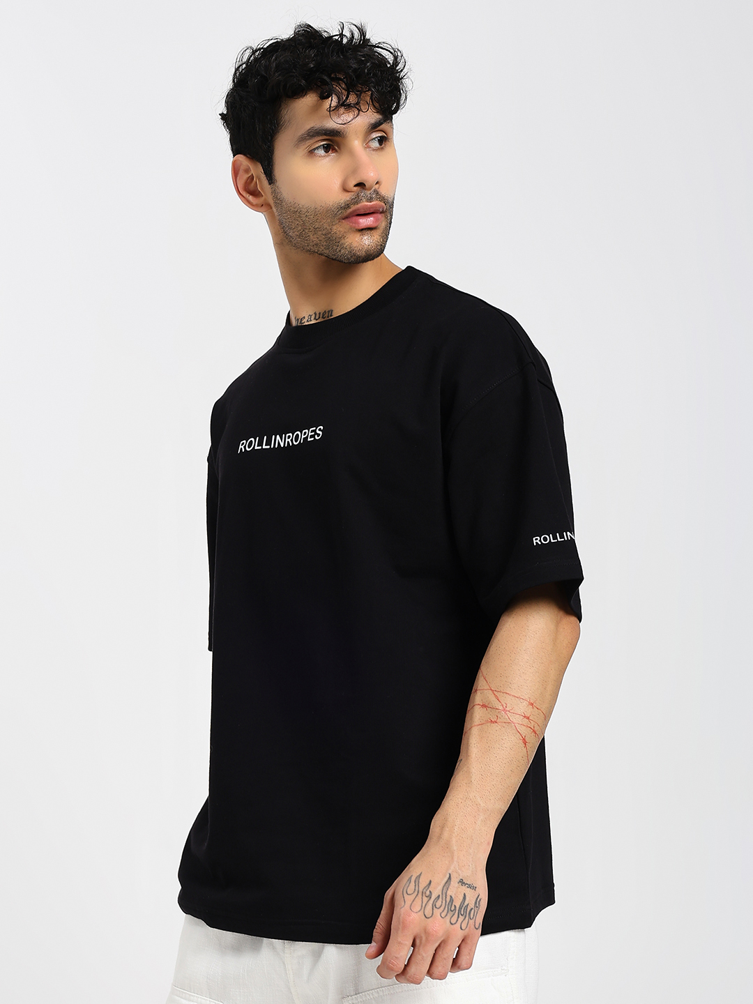 Legendary Black Oversized Tshirt Classic Black T-shirt - Image 3