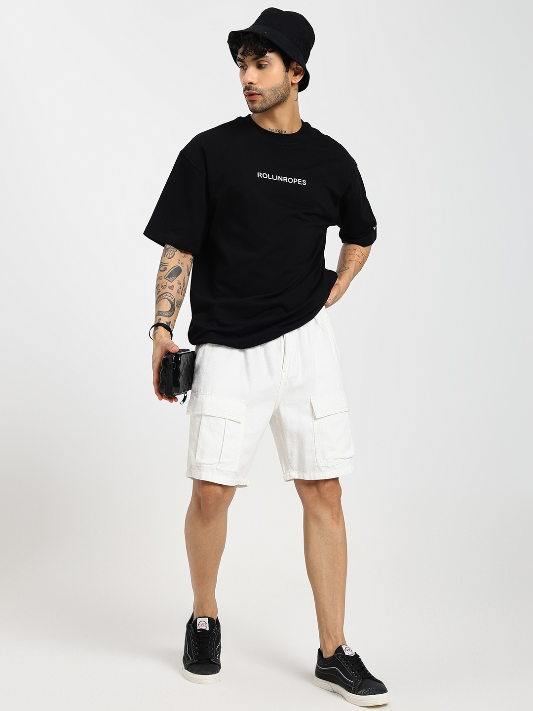 Legendary Black Oversized Tshirt Classic Black T-shirt - Image 4