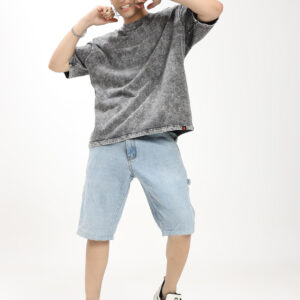 Grey Oversized T-shirt Trendy And Comfortable T-shirt