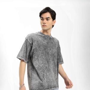 Grey Oversized T-shirt Trendy And Comfortable T-shirt