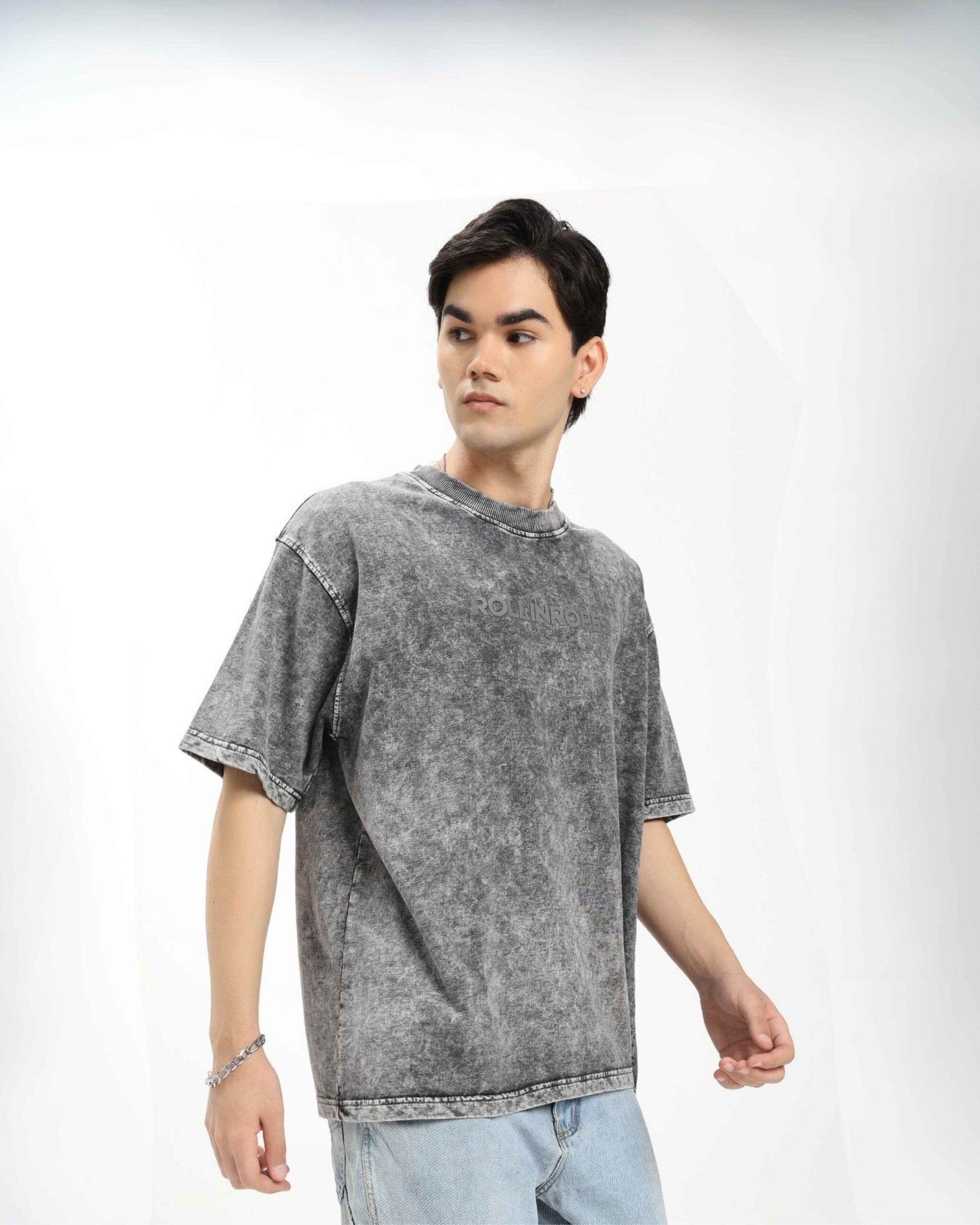 Grey Oversized T-shirt Trendy And Comfortable T-shirt