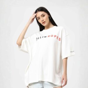 Japanese Tiger Beyond Your Limits Edition White Oversized Tshirt female Stylish And Comfortable