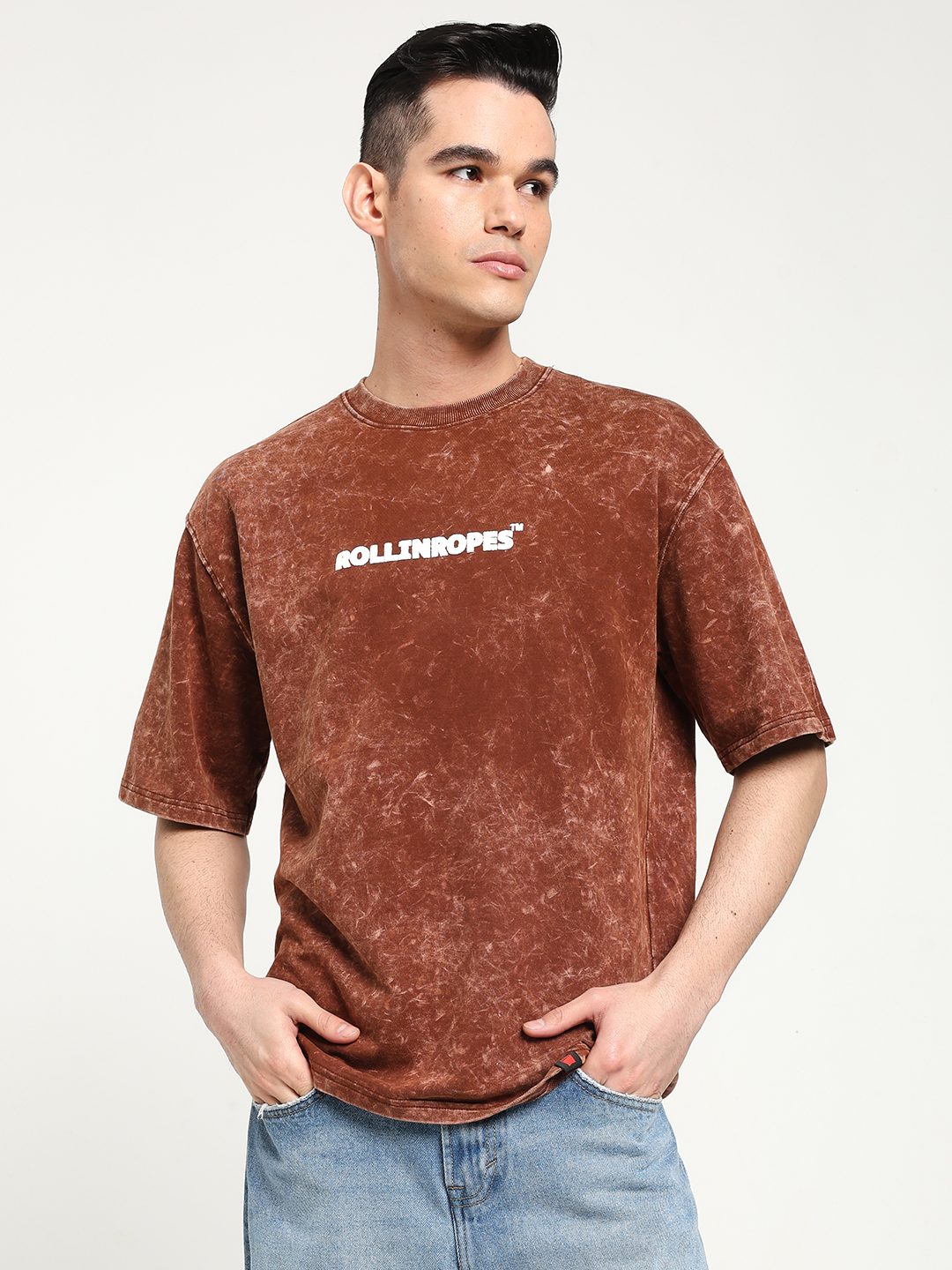 Chocolate Brown Oversized T-shirt Stylish And Comfortable