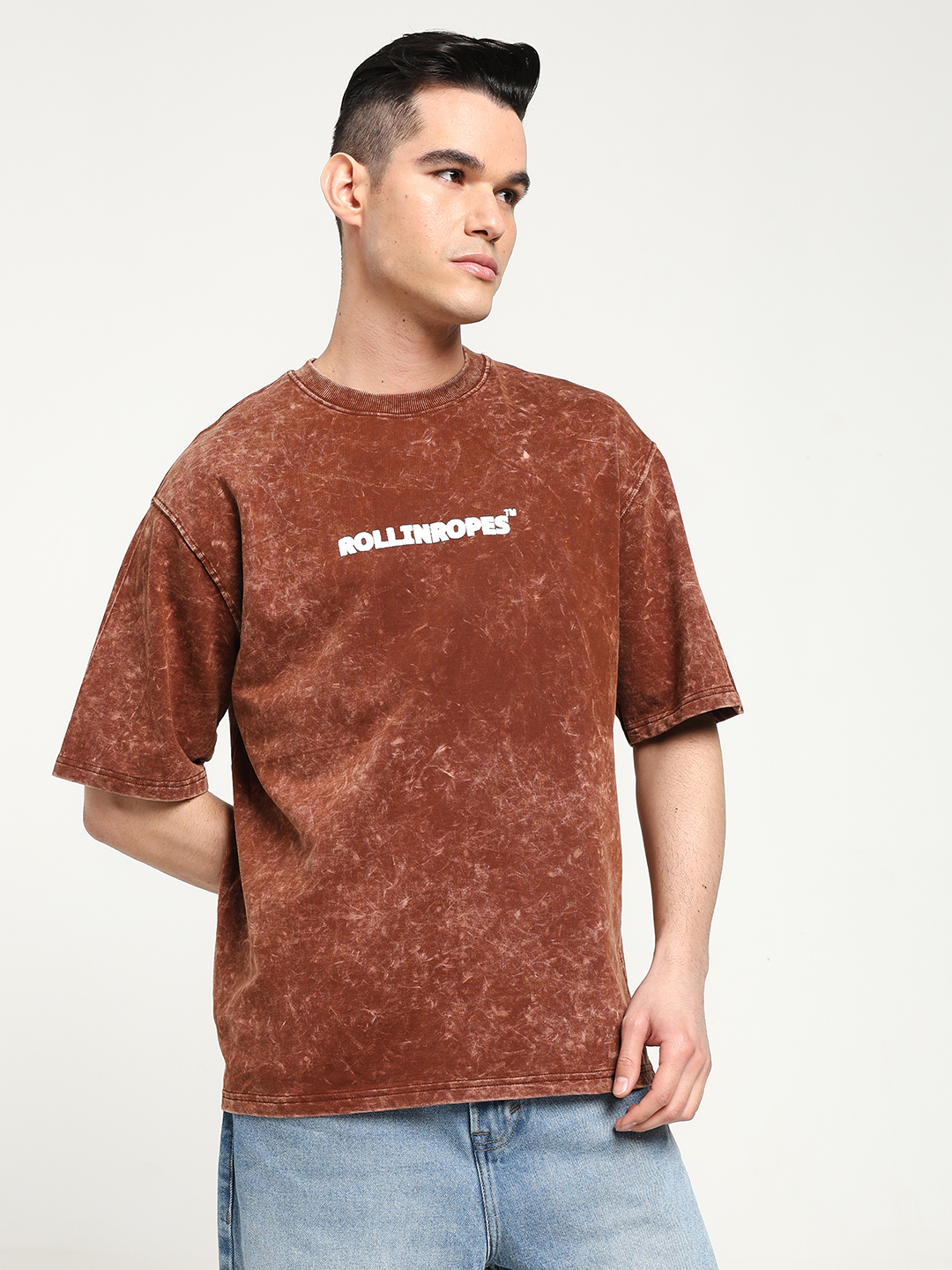 Chocolate Brown Oversized T-shirt Stylish And Comfortable - Image 6