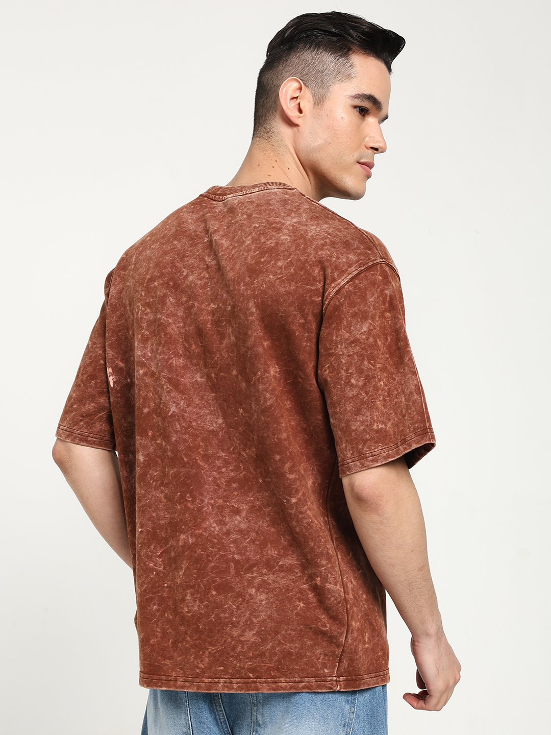 Chocolate Brown Oversized T-shirt Stylish And Comfortable - Image 4