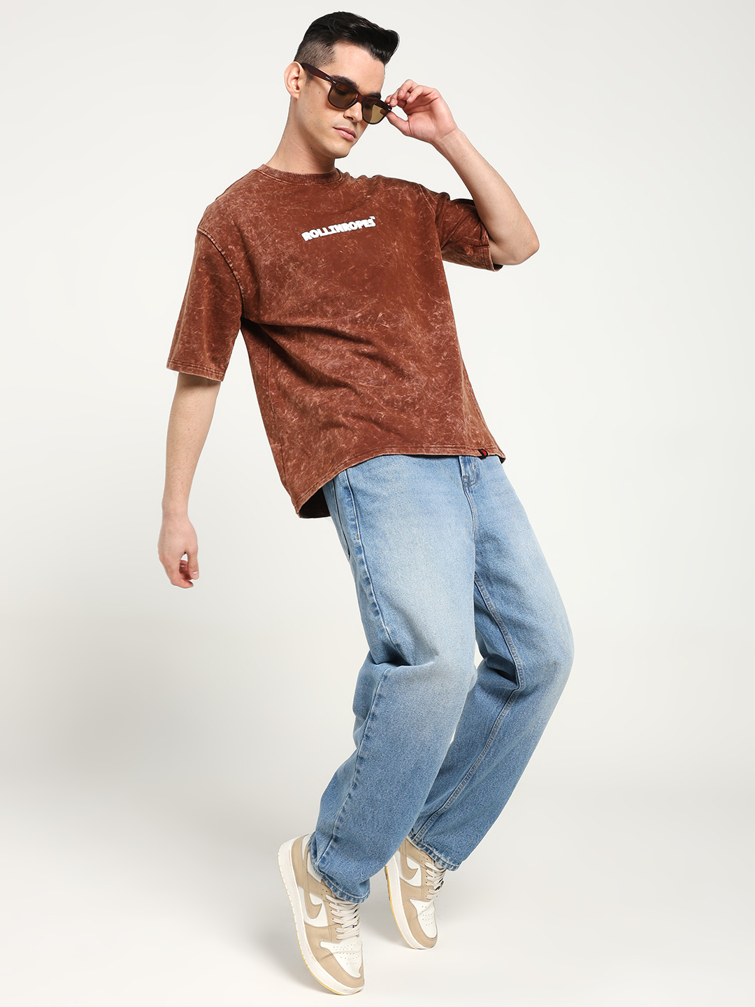 Chocolate Brown Oversized T-shirt Stylish And Comfortable - Image 3