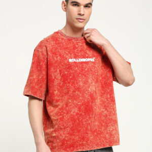 Rusty Red Oversized T-shirt Stylish And Comfortable